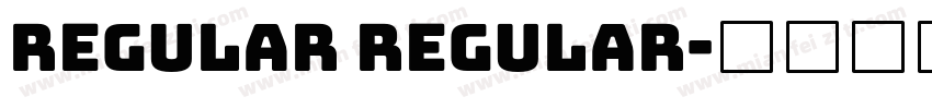 Regular Regular字体转换
